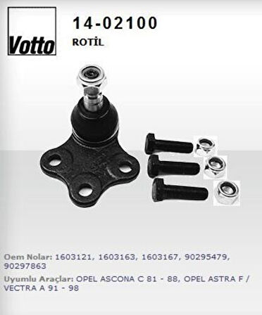 Votto 14-02100 Rotil Astra F-Vectra A-Ascona B-C 1603167