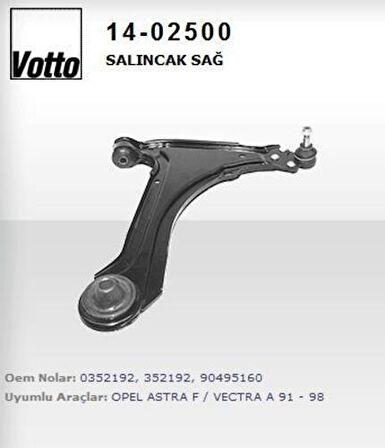 Votto 14-02500 Salıncak Sağ Astra F 1998-2002-Vectra A 1988-1994 352192
