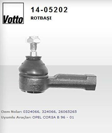 Votto 14-05202 Rot Başı Dişi Combo-Corsa B-Tigra 324066
