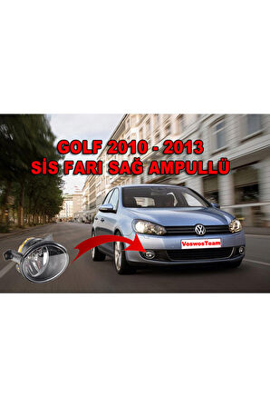 Volkswagen GOLF6 - JETTA - CADDY Sis Farı Sağ Ampullü Ön Yolcu Tarafı