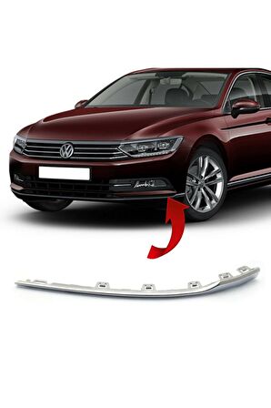 Volkswagen Passat B8 2016 - 2018 Ön Tampon Nikelajı Sol Şoför Tarafı - 3G0853253