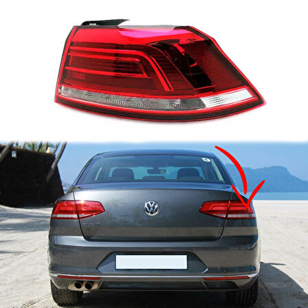 Volkswagen Passat B8 2015-2019 Comfortline Sağ Dış Stop Led - 3G5945096C