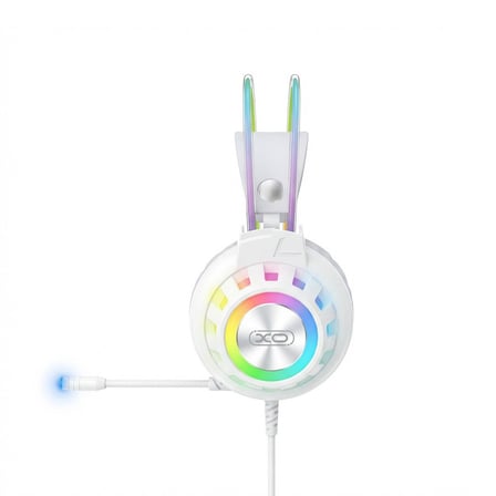 Çevrim İçi Ses Aksesuar Çeşitleri Görüntülü Sohbet XO GE10 RGB Işıklı 50 mm Mikrofonlu Kablolu