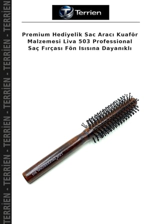 Premium Hediyelik Sac Aracı Kuaför Malzemesi Liva 503 Professional Saç Fırçası Fön Isısına Dayanıklı