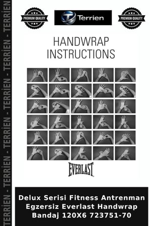 Delux Serisi Fitness Antrenman Egzersiz Everlast Handwrap Bandaj 120X6 723751-70