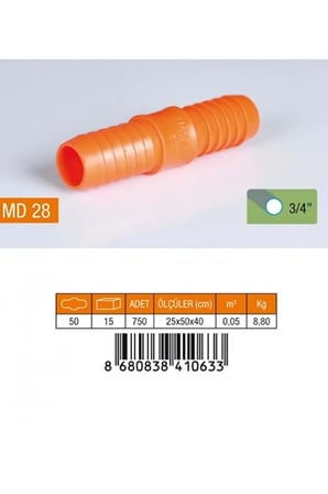 Medalyan Md28 Hortum Eki Plastik 3/4" - 1 Adet
