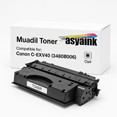 Asyaink Canon C-EXV40 Muadil Toner Çipli 6400 Sayfa
