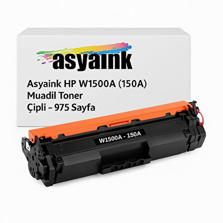 Asyaink HP W1500A (150A) Muadil Toner – Çipli – 975 Sayfa