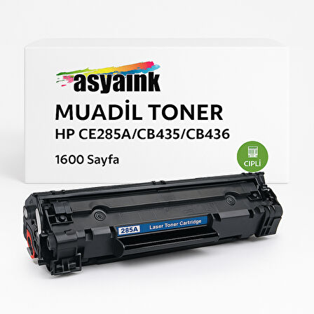 HP P1005 CE285A/CB435/CB436 Muadil Toner Çipli 1600 Sayfa Asyaink