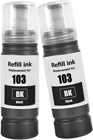 Epson Ecotank Muadil L3211,L3250,L3251 103 Uyumlu 4 Renk Mürekkep Seti + 1 Siyah