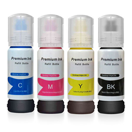 Epson 103 Uyumlu 4 Renk Yüksek Kaliteli Mürekkep Seti - L3250 / L3251 / L3256 / L3260 / L3266 Uyumlu