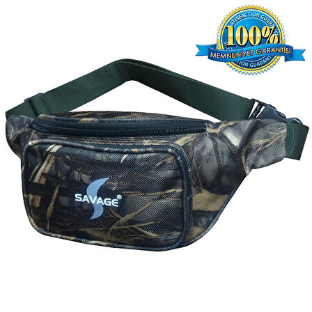 Asyaink HH0297 Bel Çantası Sazlık Desen Su Geçirmez Outdoor Av Çantası
