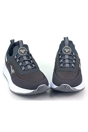 Erkek Füme Bağcıksız Esnek Çok Hafif Günlük Sneaker Spor Ayakkabı