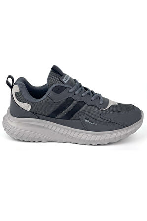 Erkek Füme Buz Bağcıklı Esnek Hafif Günlük Sneaker Spor Ayakkabı
