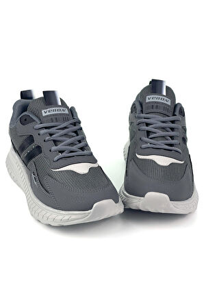 Erkek Füme Buz Bağcıklı Esnek Hafif Günlük Sneaker Spor Ayakkabı