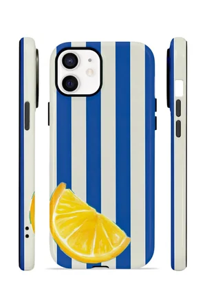 iPhone 11 Vorian Çift Katmanlı Kılıf Lemon Coast Stripe