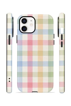iPhone 11 Vorian Çift Katmanlı Kılıf Pastel Gingham