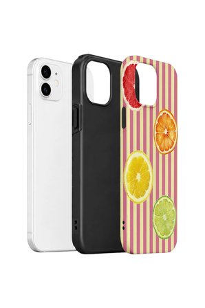 iPhone 12 Vorian Çift Katmanlı Kılıf Citrus Fiesta Stripe