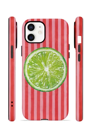 iPhone 12 Vorian Çift Katmanlı Kılıf Lime Slice Pop