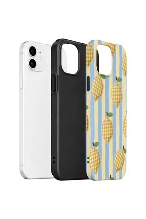 iPhone 12 Vorian Çift Katmanlı Kılıf Gingham Lemon Grove