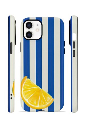 iPhone 12 Vorian Çift Katmanlı Kılıf Lemon Coast Stripe