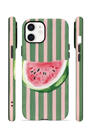 iPhone 12 Vorian Çift Katmanlı Kılıf Watermelon Postcard
