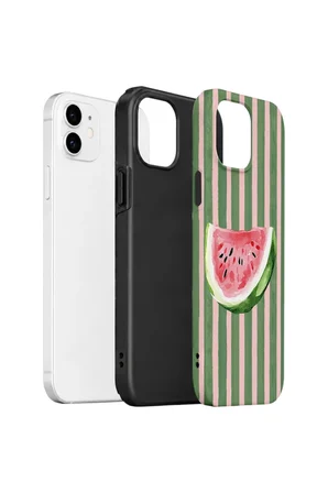 iPhone 12 Vorian Çift Katmanlı Kılıf Watermelon Postcard