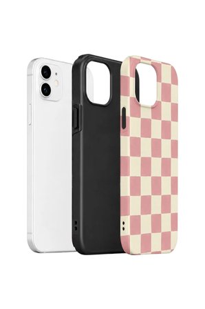 iPhone 12 Vorian Çift Katmanlı Kılıf Blush Checker