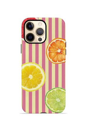 iPhone 12 Pro Vorian Çift Katmanlı Kılıf Citrus Fiesta Stripe