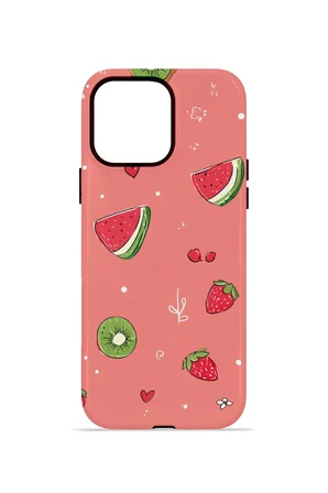 iPhone 12 Pro Vorian Çift Katmanlı Kılıf Summer Fruit Crush
