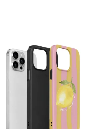 iPhone 12 Pro Max Vorian Çift Katmanlı Kılıf Pink Lemon Muse