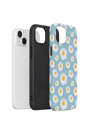 iPhone 13 Vorian Çift Katmanlı Kılıf Daisy Sky