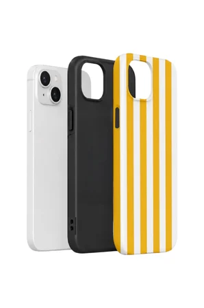 iPhone 14 Vorian Çift Katmanlı Kılıf Golden Riviera Stripe