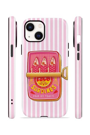 iPhone 14 Vorian Çift Katmanlı Kılıf Sardine Club Pink