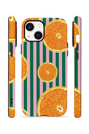 iPhone 15 Vorian Çift Katmanlı Kılıf Orange Grove Cabana