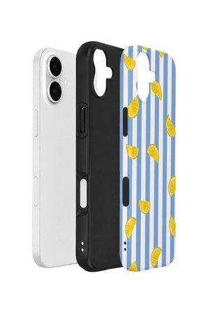 iPhone 16 Vorian Çift Katmanlı Kılıf Lemon Confetti Blue