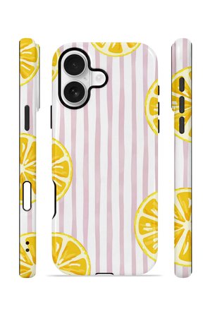 iPhone 16 Vorian Çift Katmanlı Kılıf Pink Lemon Window