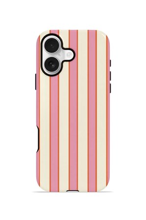 iPhone 16 Vorian Çift Katmanlı Kılıf Sunset Candy Stripe