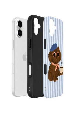 iPhone 16 Vorian Çift Katmanlı Kılıf Cafe Dog Riviera