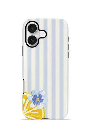 iPhone 17 Vorian Çift Katmanlı Kılıf Blue Lemon Blossom