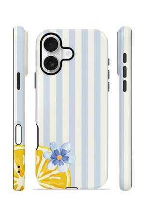iPhone 17 Vorian Çift Katmanlı Kılıf Blue Lemon Blossom