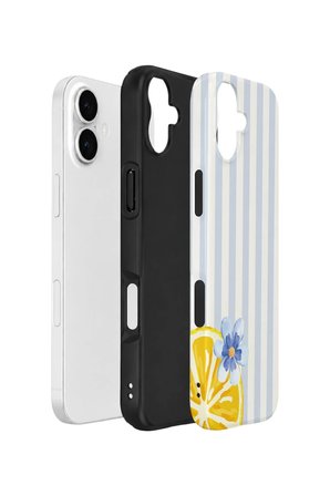 iPhone 17 Vorian Çift Katmanlı Kılıf Blue Lemon Blossom