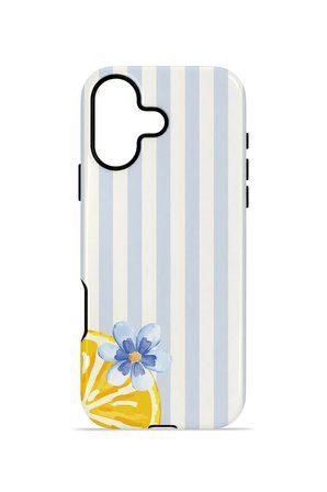 iPhone 17 Vorian Çift Katmanlı Kılıf Blue Lemon Blossom