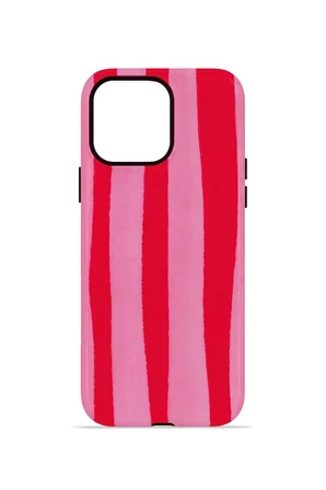 iPhone 13 Pro Vorian Çift Katmanlı Kılıf Raspberry Bold Stripe