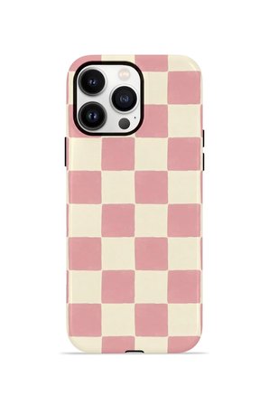 iPhone 13 Pro Vorian Çift Katmanlı Kılıf Blush Checker