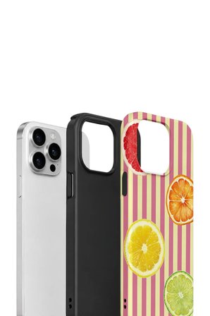 iPhone 13 Pro Max Vorian Çift Katmanlı Kılıf Citrus Fiesta Stripe