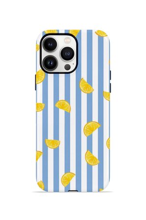 iPhone 13 Pro Max Vorian Çift Katmanlı Kılıf Lemon Confetti Blue