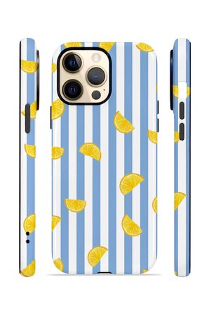 iPhone 13 Pro Max Vorian Çift Katmanlı Kılıf Lemon Confetti Blue
