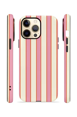iPhone 13 Pro Max Vorian Çift Katmanlı Kılıf Sunset Candy Stripe