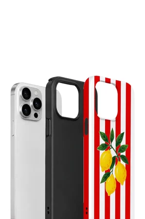 iPhone 14 Pro Vorian Çift Katmanlı Kılıf Lemon Parade Red